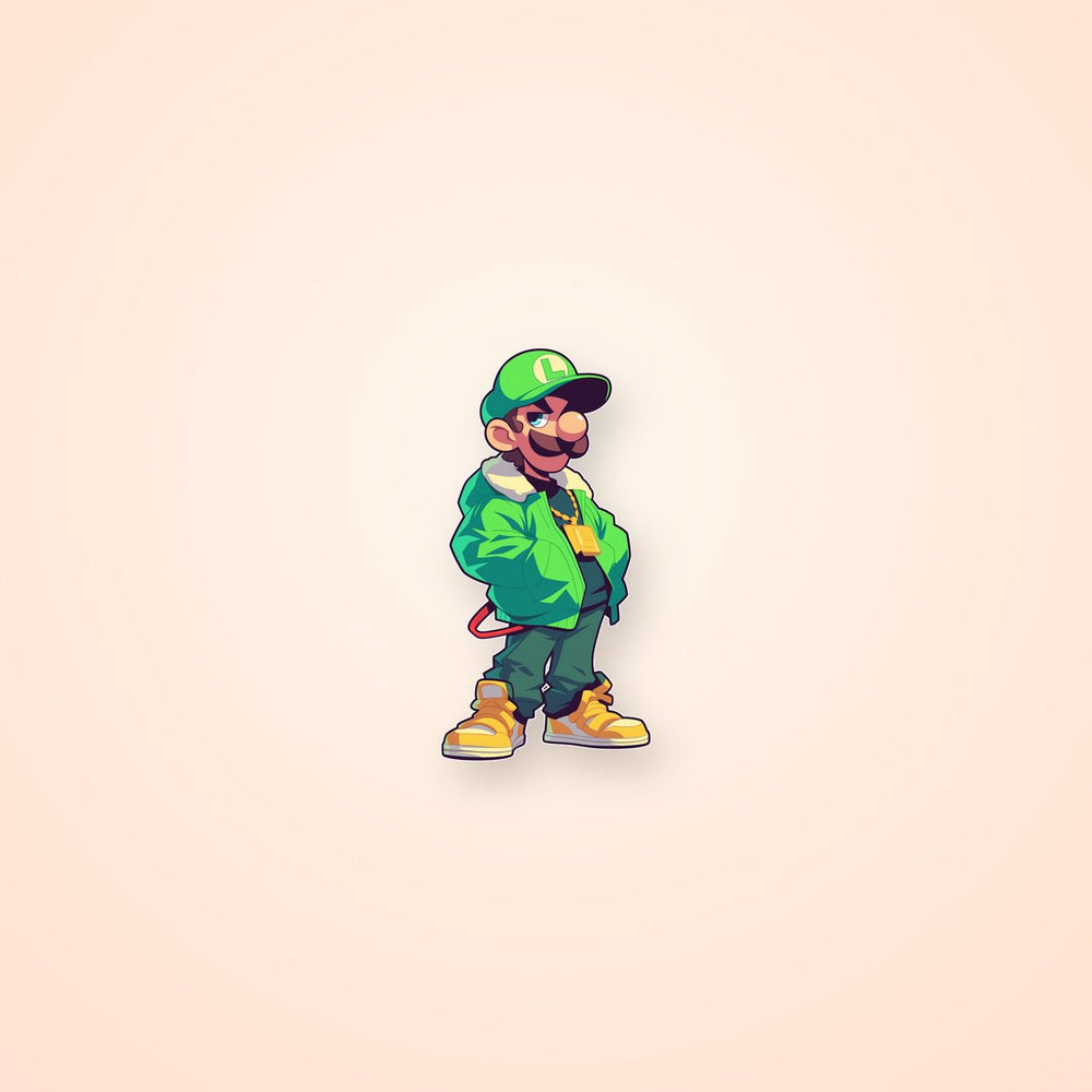 Swaggy Luigi Sticker