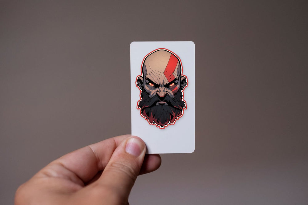 God of War Kratos Art Sticker