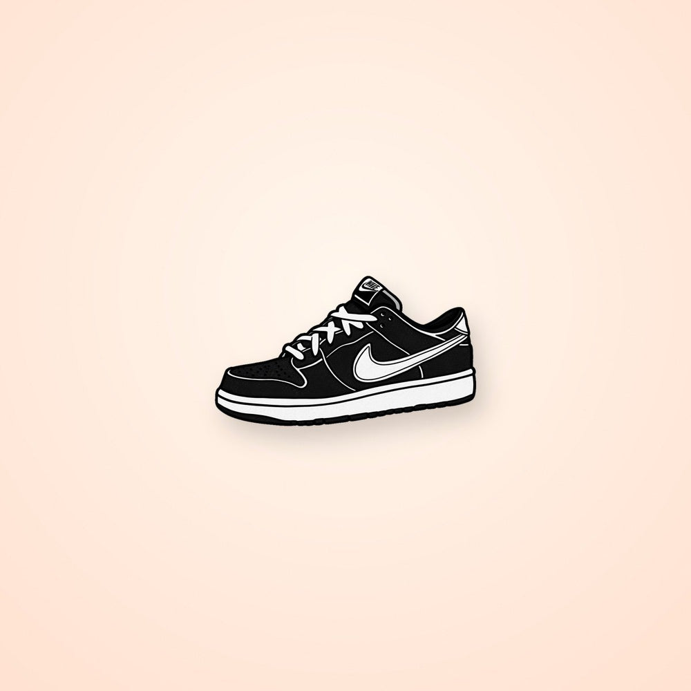 Nike Dunk Low Black & White Sticker