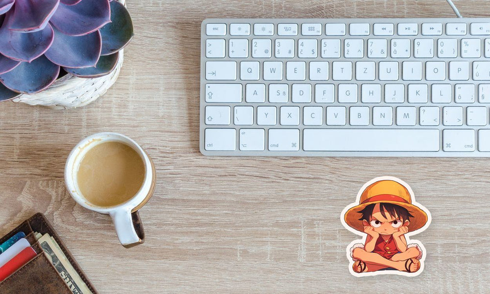 One Piece Sadly Luffy Clipart Sticker