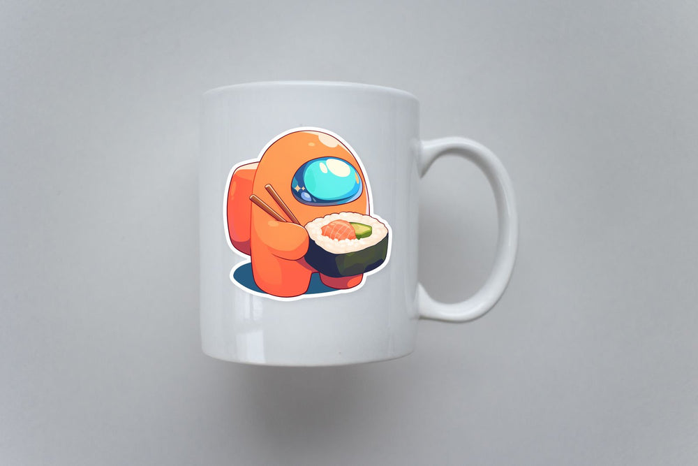 Among Us Sushi Roll Sticker