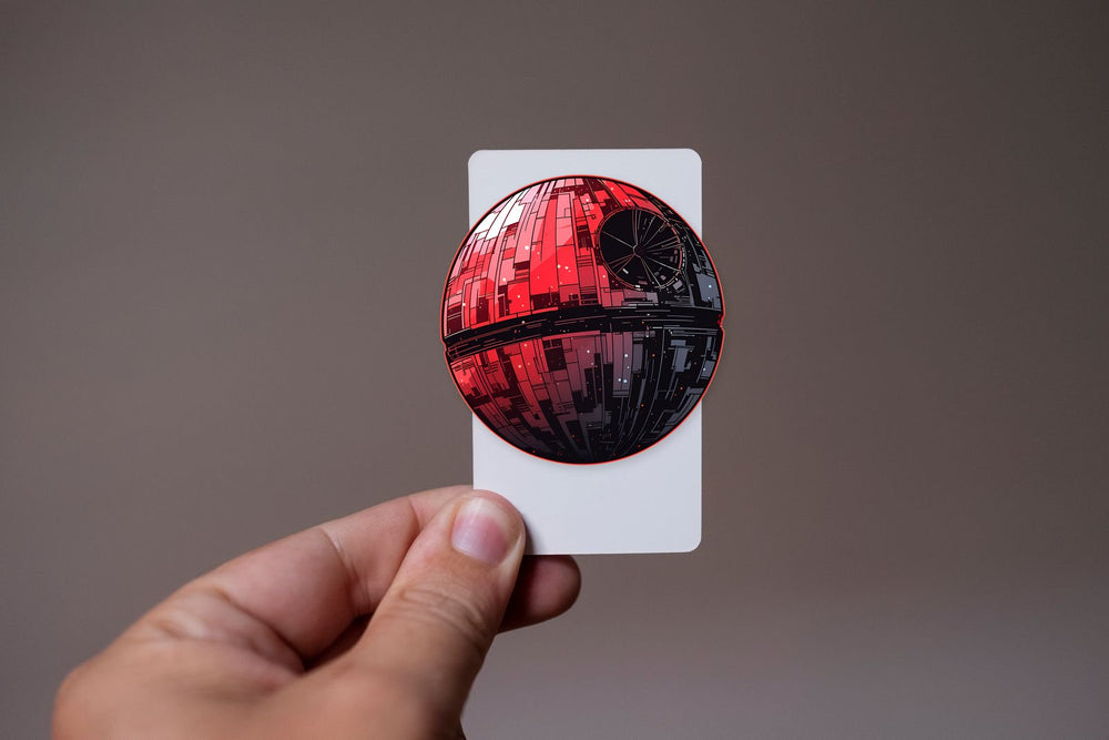 Star Wars Red Death Star Sticker