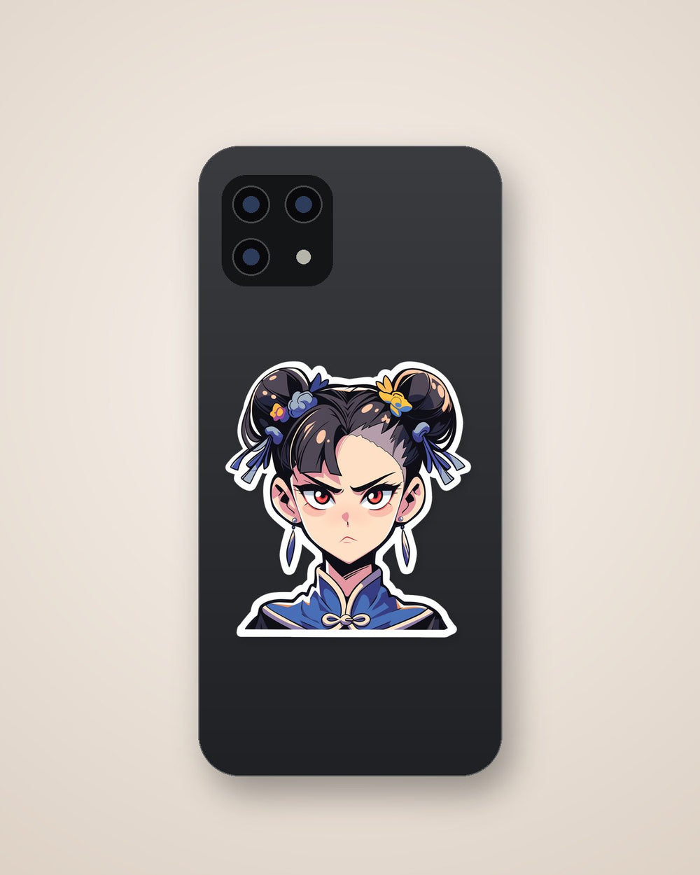 Street Fighter Serious Chun-Li Sticker