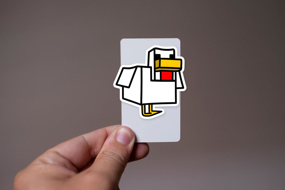 Minecraft Chicken Sticker