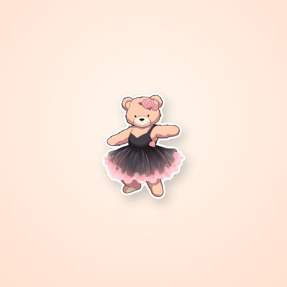 Plush Bear Ballerina Sticker