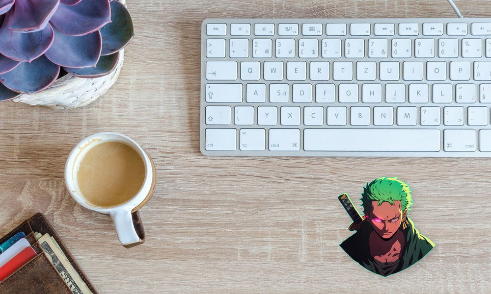 One Piece Zoro Glowing Eye Sticker