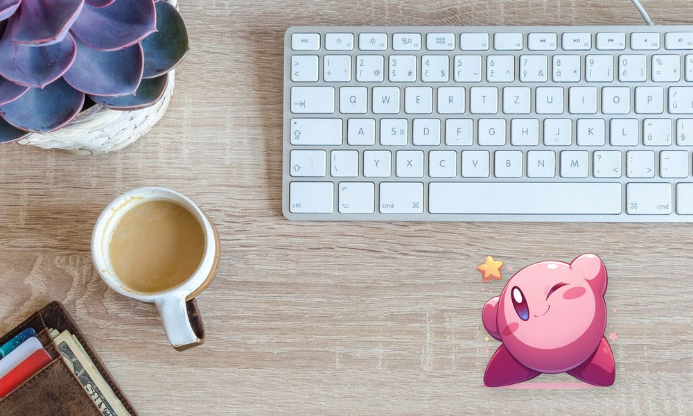 Kirby Winking Star Cute Sticker