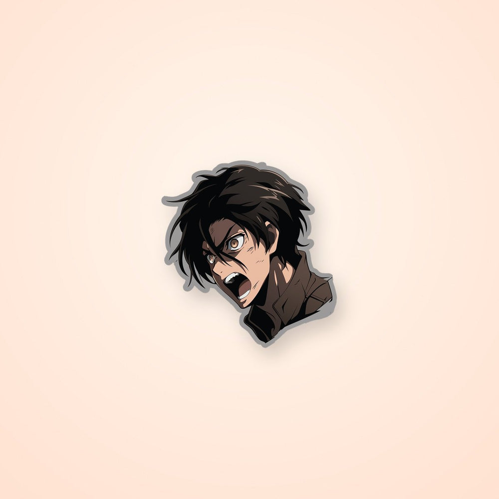 Aot Eren Jaeger Screams Sticker