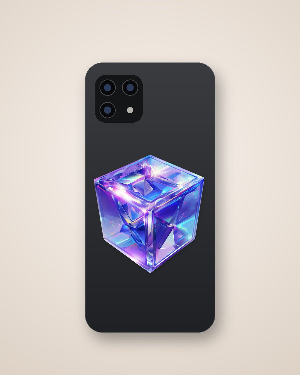 Galaxy Crystal Cube Sticker