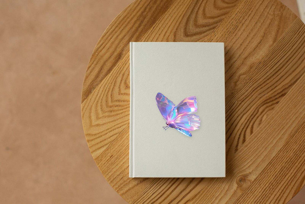 Holographic Butterfly Tech Lines Sticker