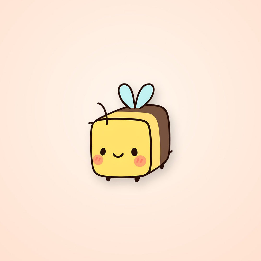 Cute Minecraft Bee Sticker