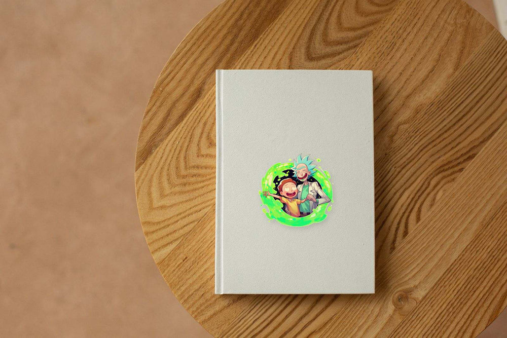 Rick and Morty Green Portal Cool Sticker
