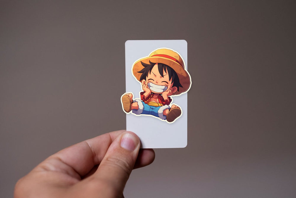 One Piece Chibi Luffy Smile Sticker