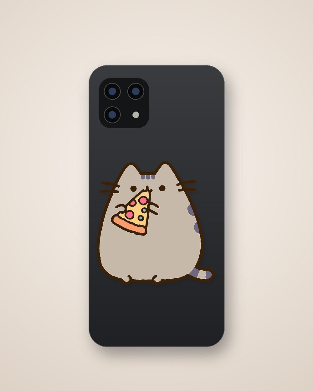 Pusheen the Cat Eating Pizza Sticker