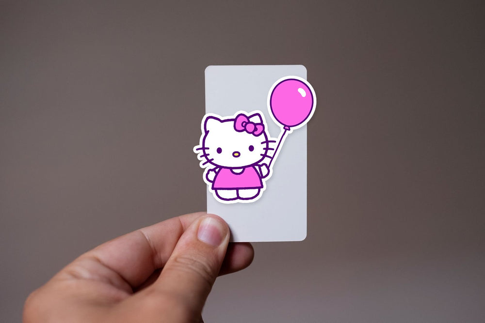 Hello Kitty Pink Balloon Sticker