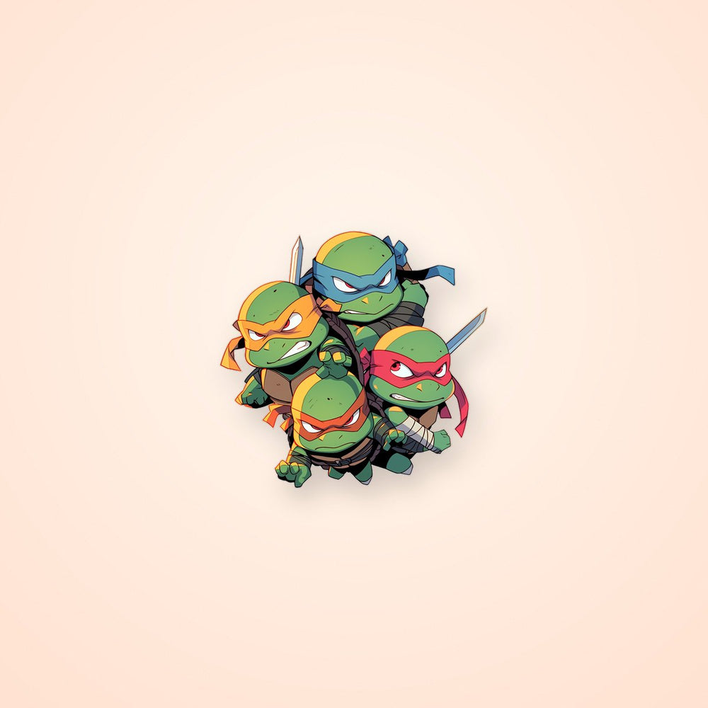 Tmnt Gang Ready to Attack Sticker