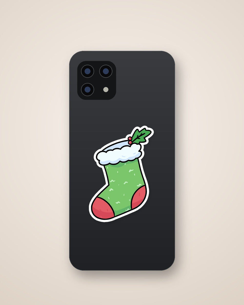 Cute Christmas Socks Sticker