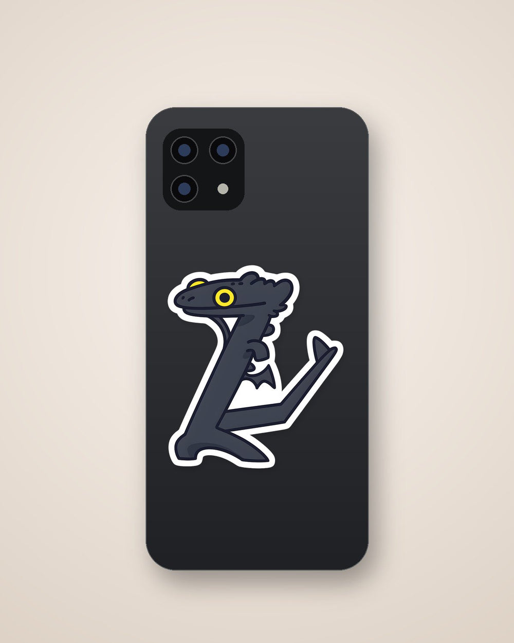 Chibi Toothless Dragon Meme Sticker