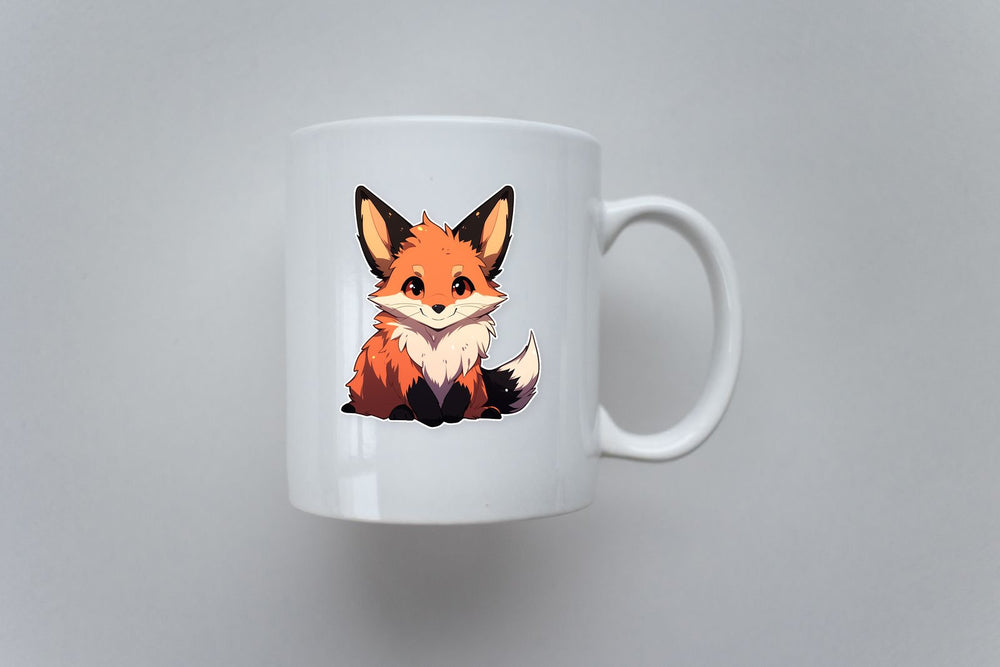 Funny Baby Foxy Animal Sticker