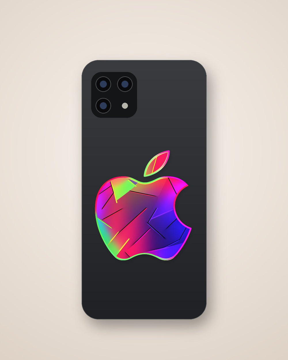 Colorful Apple Logo Sticker