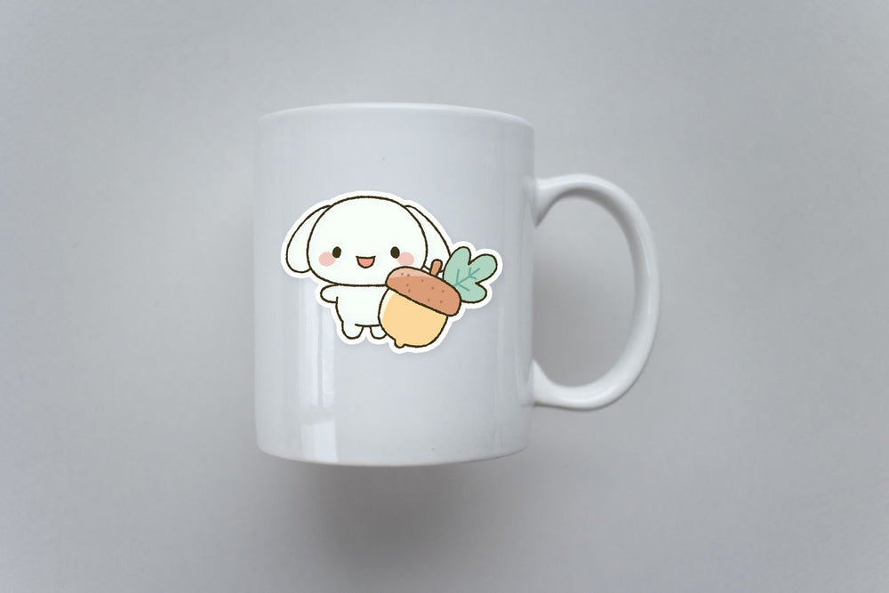 Cute Cinnamoroll Autumn Acorn Kawaii Sticker