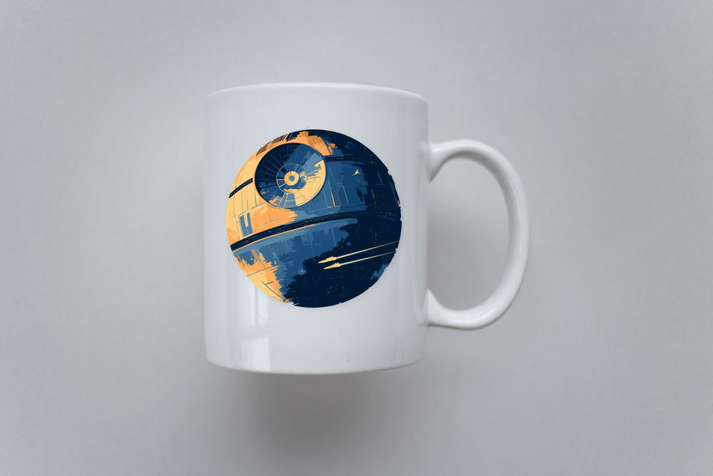 Death Star Retro Sticker