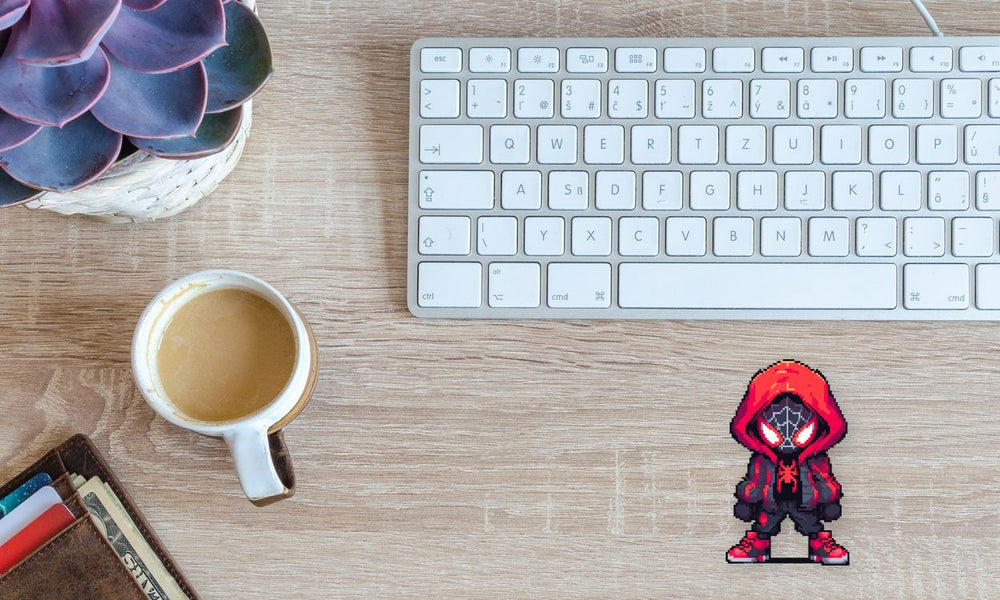 Pixel Chibi Miles Morales Sticker