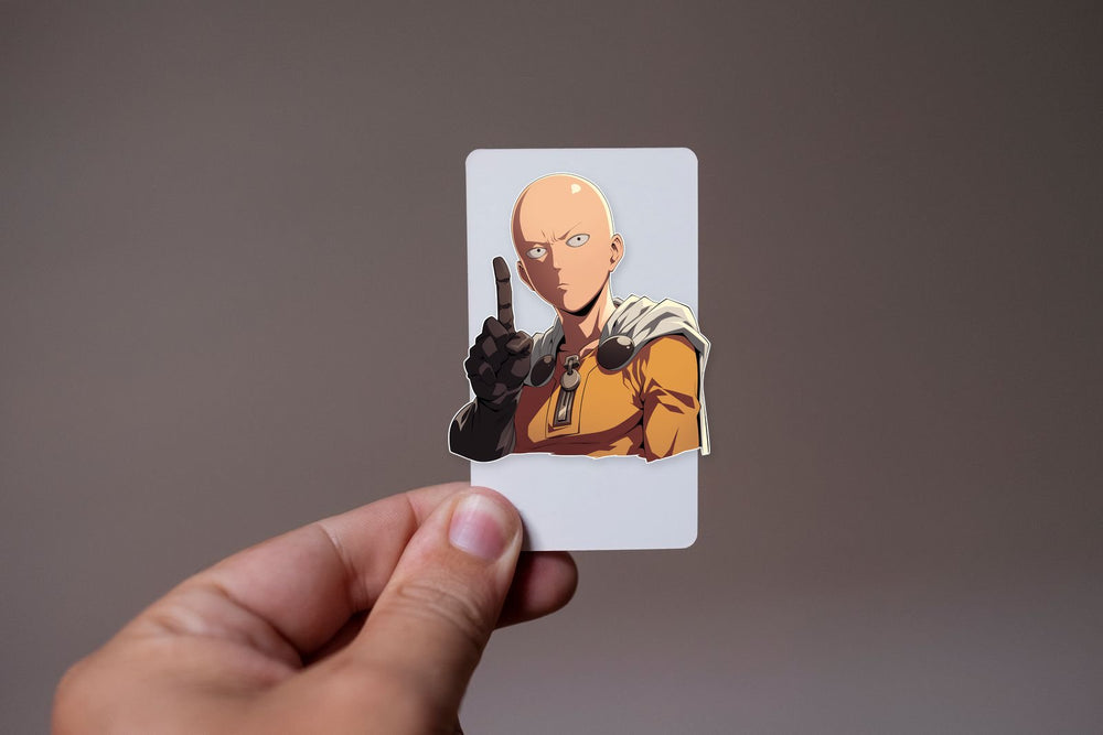 Saitama One Finger One-Punch Man Sticker