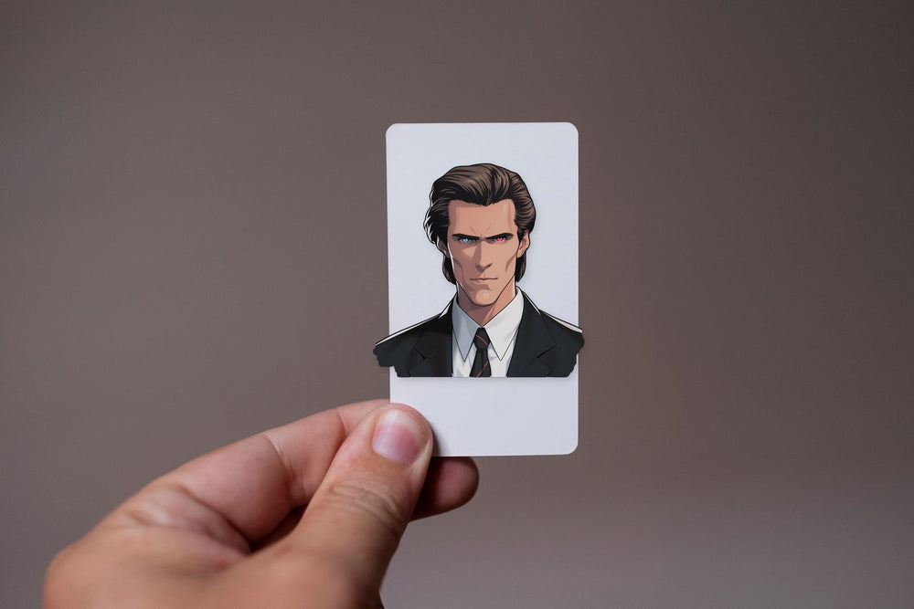 Patrick Bateman Heterochromatic Eyes Sticker