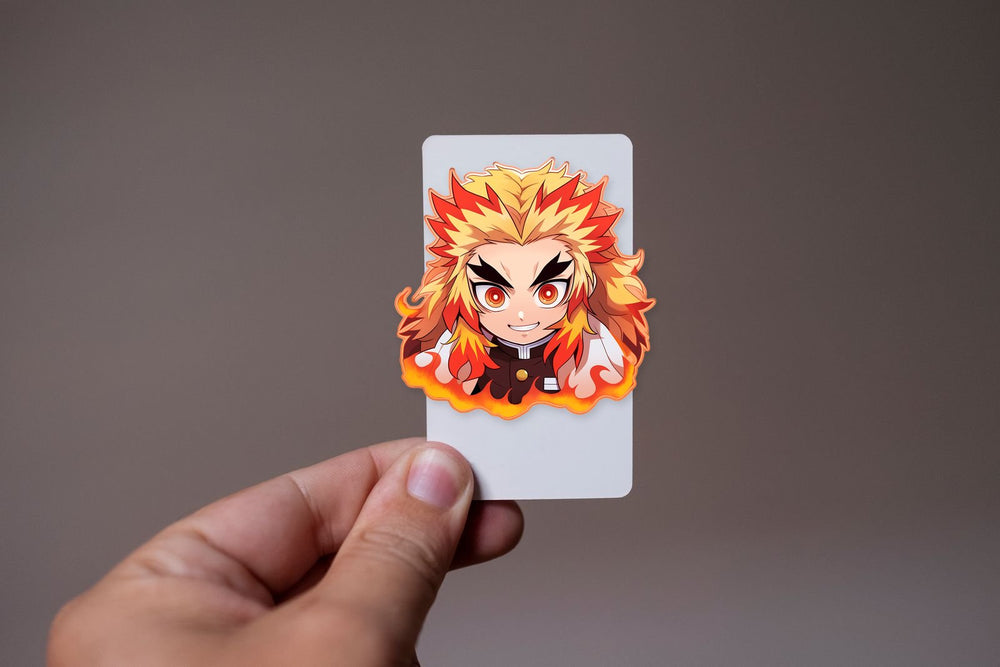 Demon Slayer Chibi Rengoku Orange Stroke Sticker