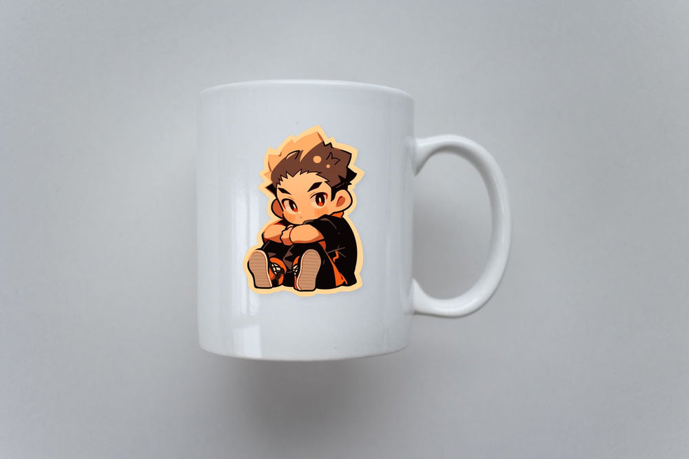 Haikyu!! Cute Sitting Yu Nishinoya Sticker