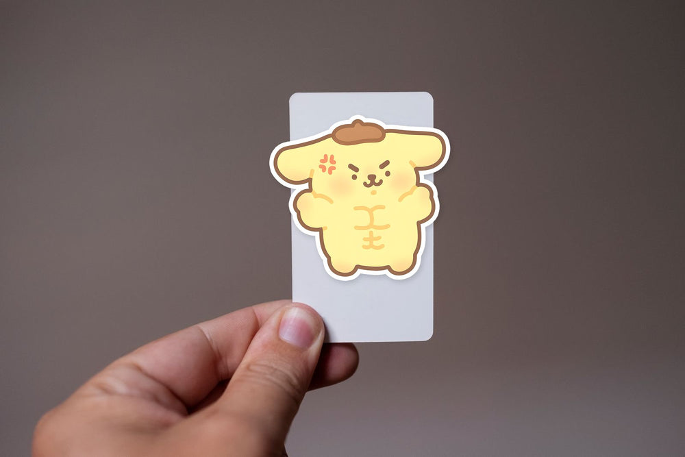 Pompompurin Muscle Funny Sticker