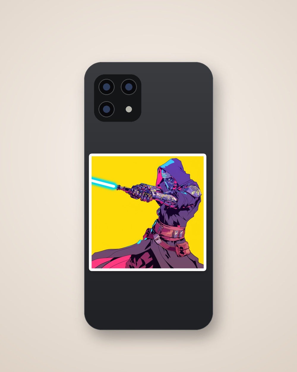 Star Wars Cyberpunk Jedi Warrior Sticker