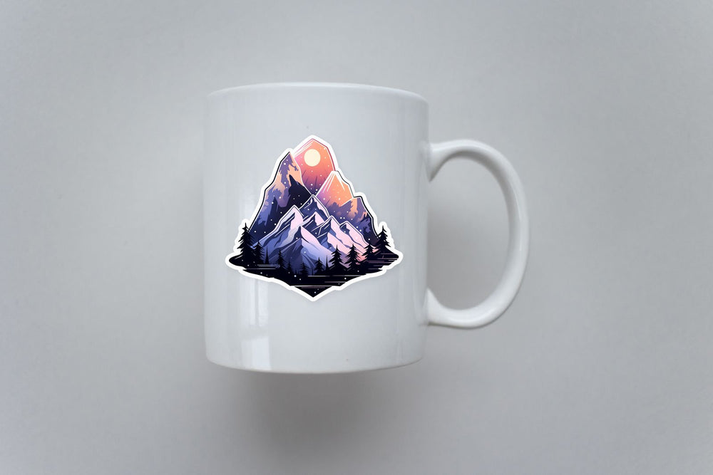 Winter Mountains Aesthetic Sticker