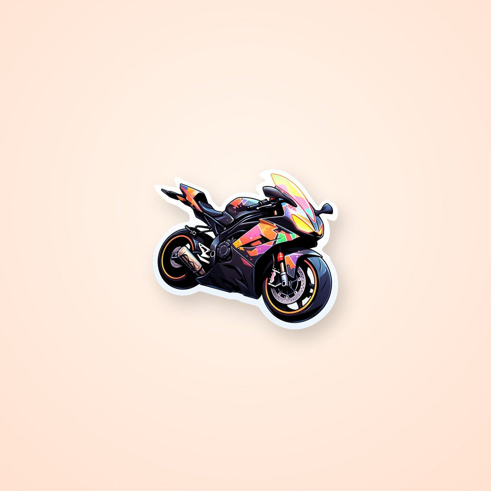 Colorful Sport Bike Sticker