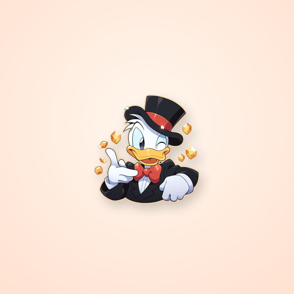 Scrooge Mcduck Winking Sticker