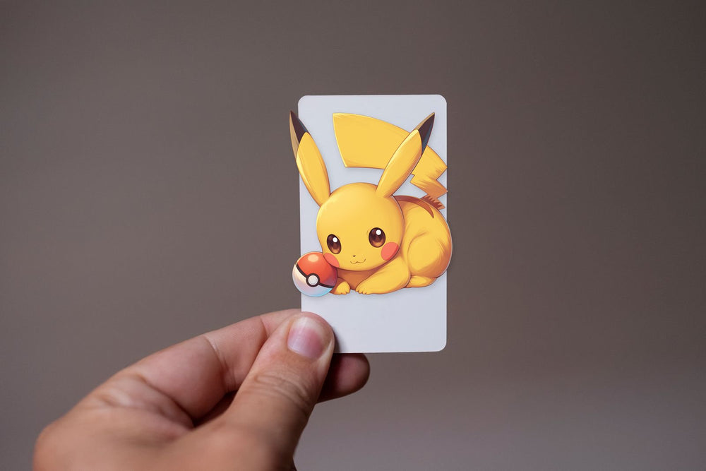 Pikachu Lying with Pokeball Sticker