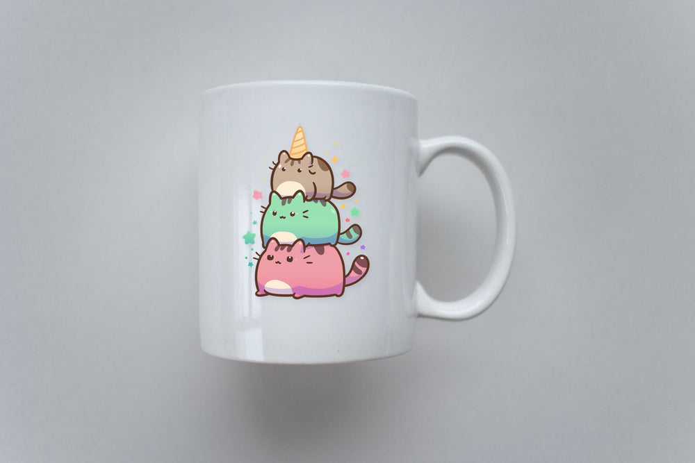Pusheen Unicorn Stack Sticker