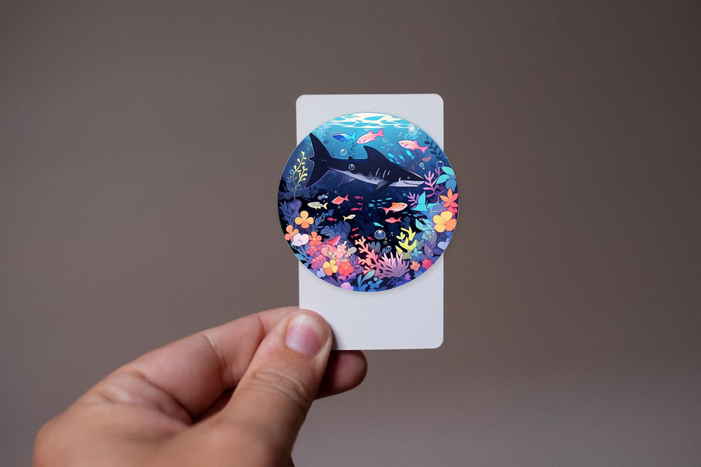 Underwater World Round Sticker