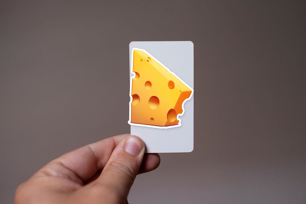 Funny Cheese Cartoon Sticker