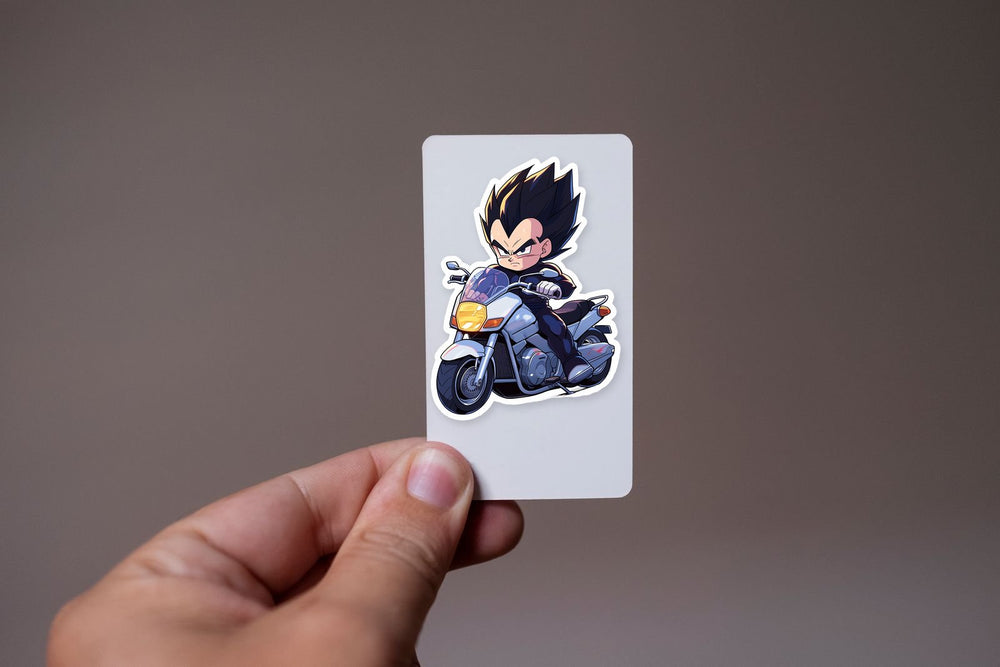 Dragon Ball Vegeta on the Bike Sticker