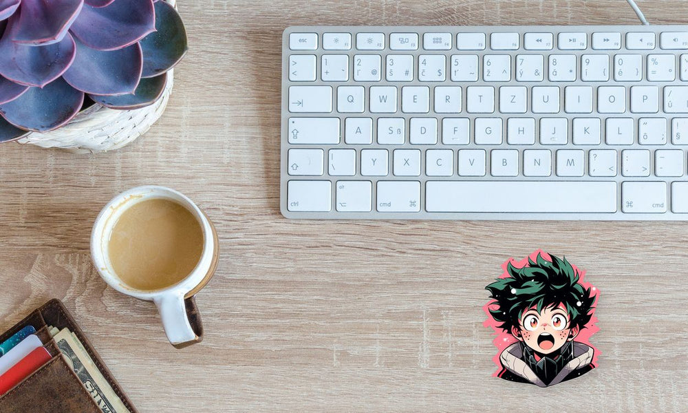 Mha Surprised Izuku Midoriya Sticker
