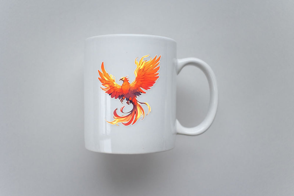 Beautiful Fiery Phoenix Sticker
