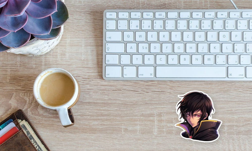 Code Geass Lelouch with Red Eyes Sticker