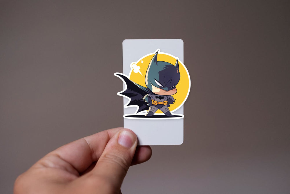 Chibi Angry Batman Funny Sticker