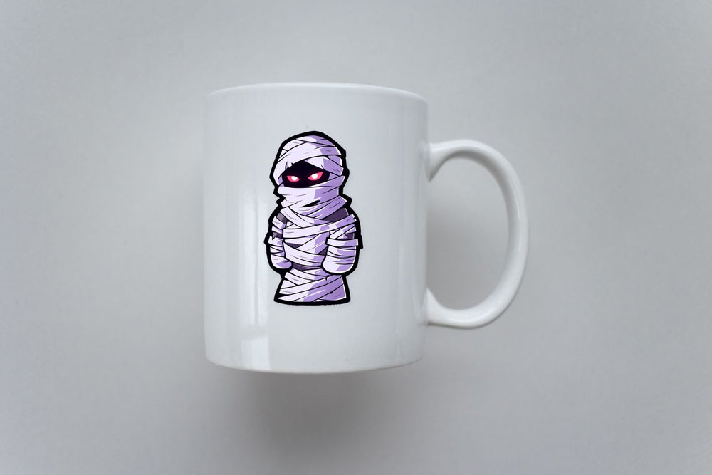 Halloween Mummy with Red Eyes Sticker