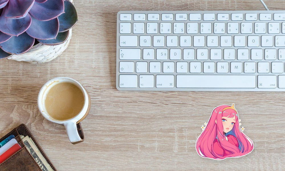 Princess Bubblegum Cute Anime Style Sticker