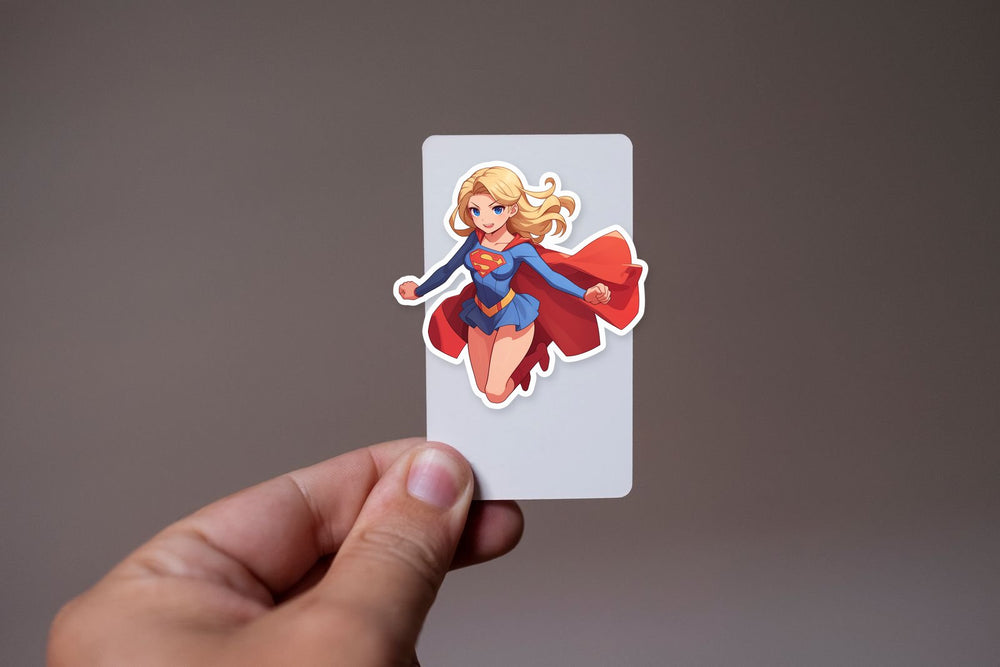 Supergirl Anime Style Sticker