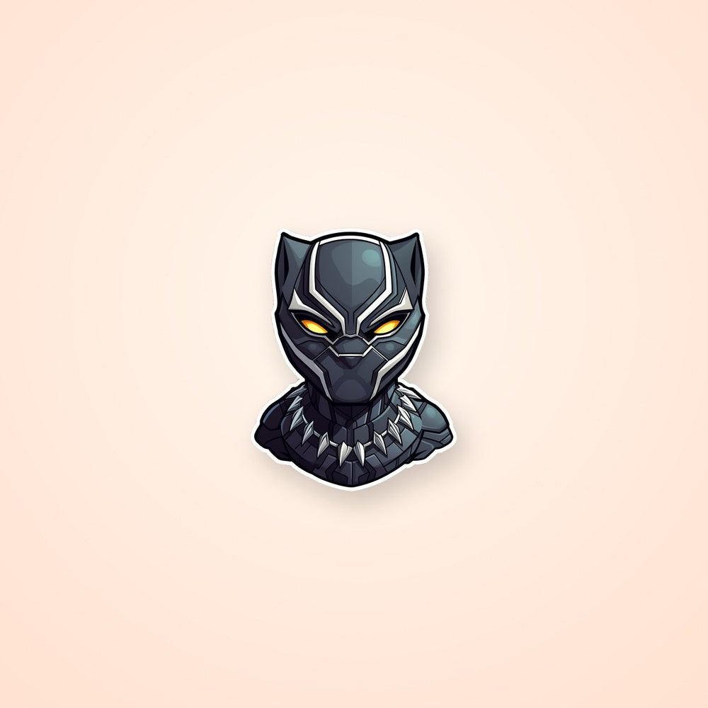 Marvel Chibi Black Panther Head Sticker