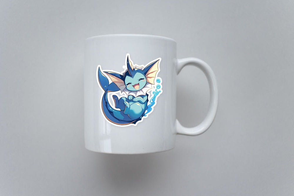 Vaporeon Kawaii Water Pokemon Sticker